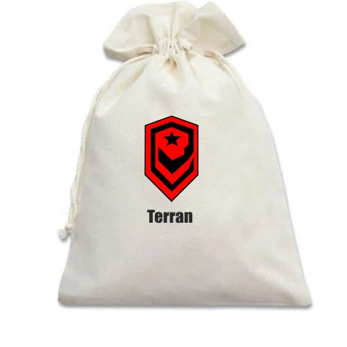 Подарочный мешочек, Белый, Starcraft Terran