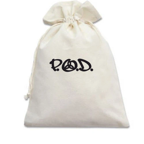 Подарочный мешочек, Белый, P. O. D.
