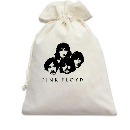 Подарочный мешочек, Белый, Pink Floyd (лица)