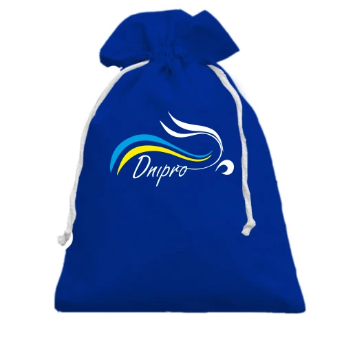 Подарунковий мішечок, Блакитний, Dnipro