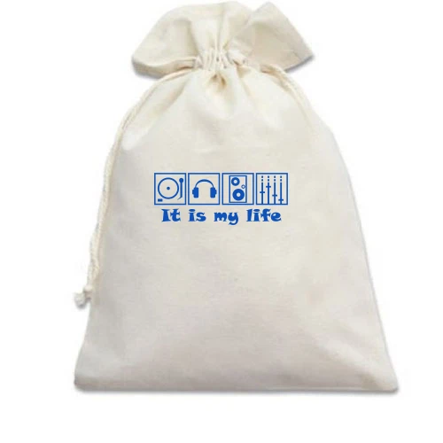 Подарочный мешочек, Белый, It is my life