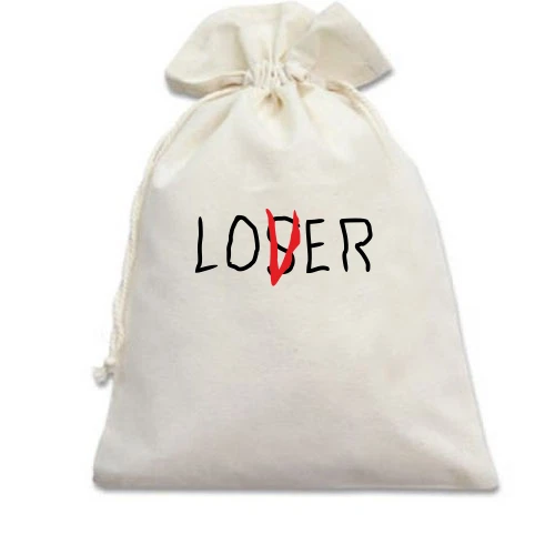 Подарунковий мішечок, Блакитний, Loser - Lover "Воно"