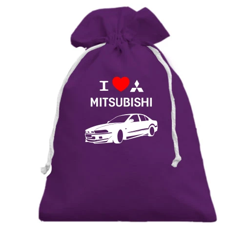 Подарочный мешочек I love mitsubishi