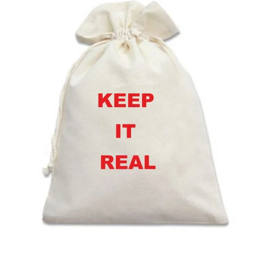 Подарочный мешочек, Голубой, Keep It Real