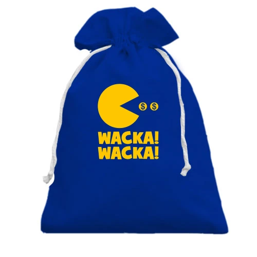 Подарочный мешочек, Голубой, Packman Wacka wacka
