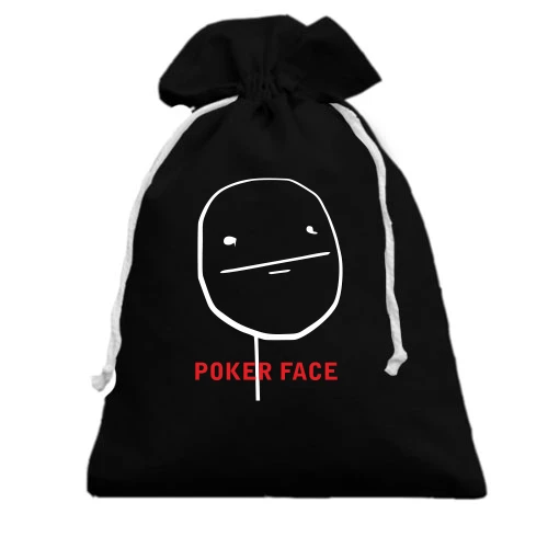 Подарочный мешочек, Черный, Poker Face 2