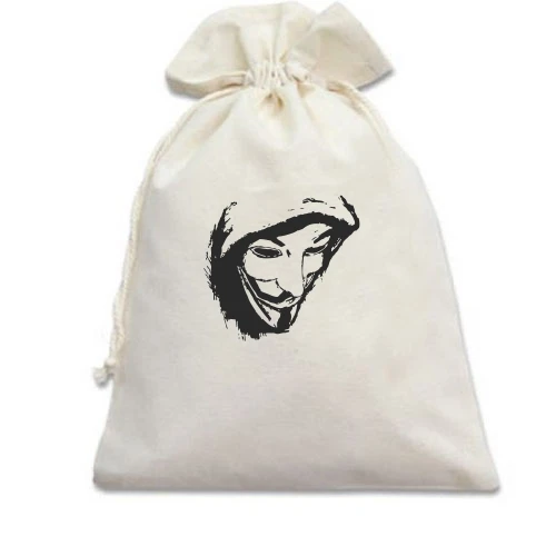Подарочный мешочек, белый, Anonymous (Анонимус)