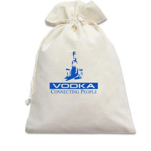 Подарочный мешочек Vodka connecting people