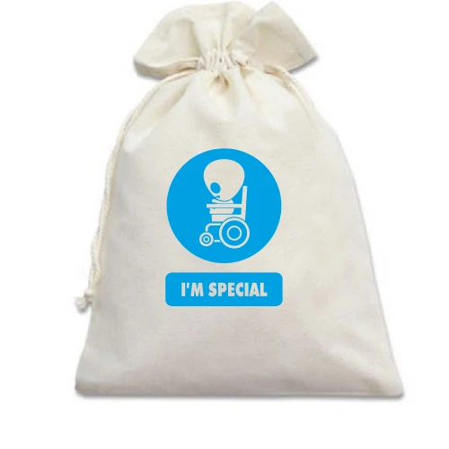 Подарунковий мішечок, Білий, I am special