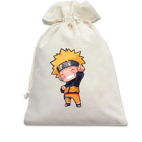 Подарочный мешочек, Белый, Naruto