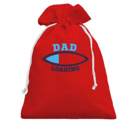 Подарочный мешочек, Красный, Dad loading