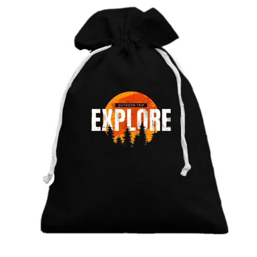 Подарунковий мішечок, чорний, Explore - The Great Outdoor (2)