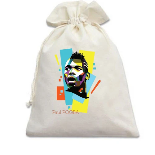 Подарунковий мішечок, Білий, із Paul Pogba (Поль Погба)