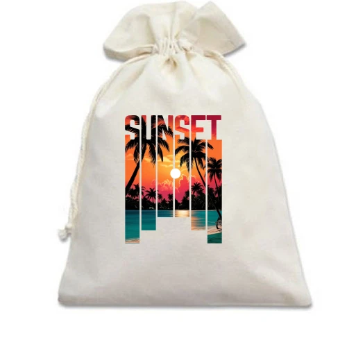 Подарунковий мішечок, Білий, Sunset (2)