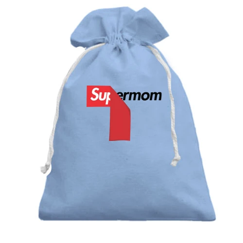 Подарочный мешочек, Голубой, Supermom