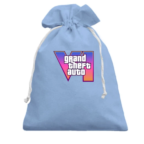 Подарочный мешочек, Голубой, GTA 6