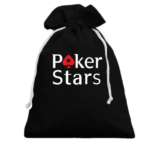 Подарочный мешочек, Черный, Poker Stars
