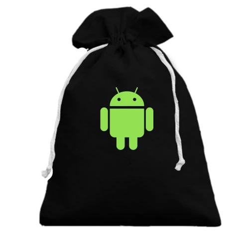 Подарочный мешочек, черный, Android