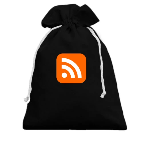 Подарочный мешочек, черный, RSS