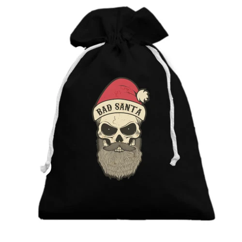 Подарунковий мішечок, чорний, Bad Santa
