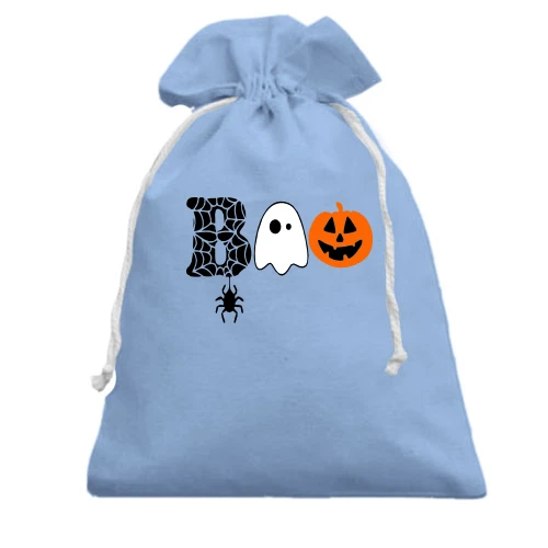 Подарочный мешочек, Голубой, Boo! (2)