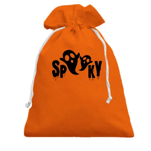 Подарочный мешочек, Красный, Spooky