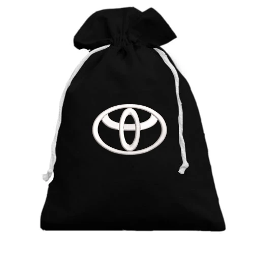 Подарочный мешочек, черный, Toyota с эмблемой без надписи
