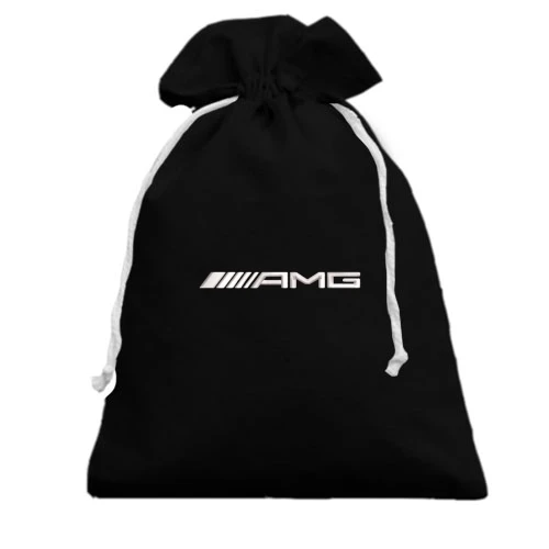 Подарочный мешочек, черный, AMG logo