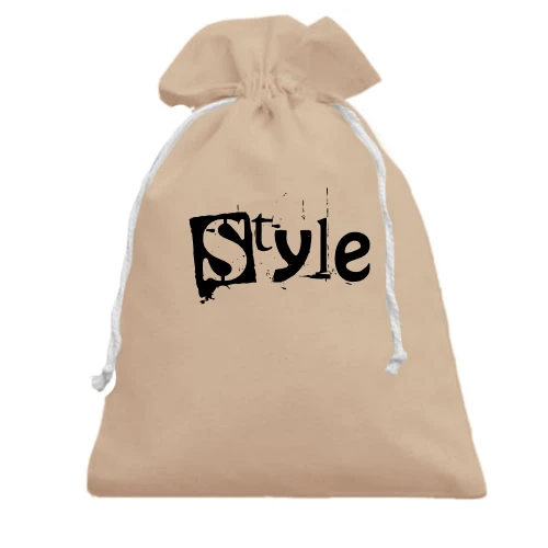 Подарочный мешочек, Белый, Style