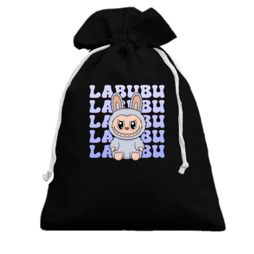 Подарочный мешочек, черный, Labubu (2)