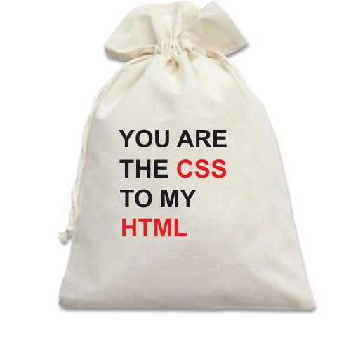 Подарунковий мішечок CSS+HTML