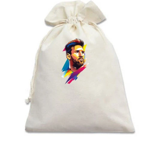 Подарочный мешочек, Белый, Messi ART