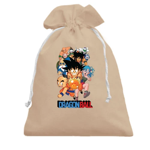 Подарочный мешочек, белый, Dragon Ball