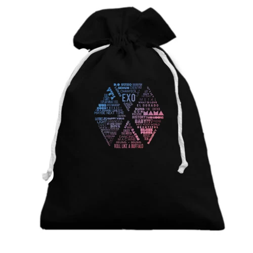 Подарочный мешочек EXO из логотипов