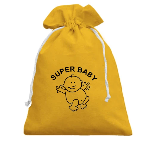 Подарочный мешочек, Желтый, SUPER BABY