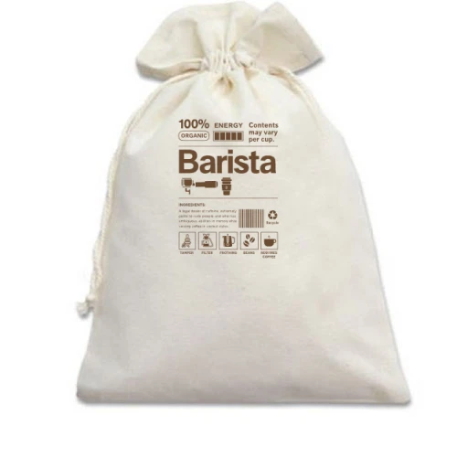 Подарочный мешочек, Белый, Barista