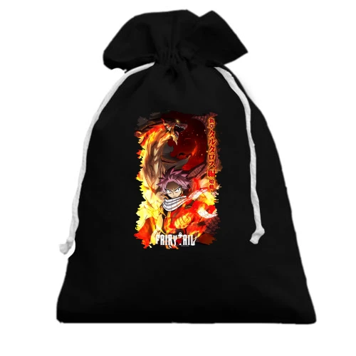 Подарочный мешочек, черный, Fairy Tail Poster