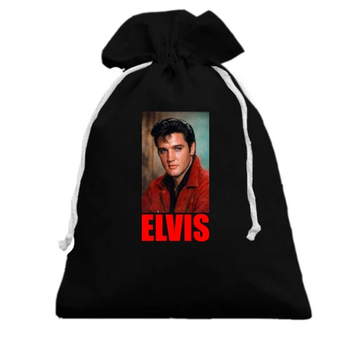 Подарунковий мішечок, чорний, Elvis (Poster)