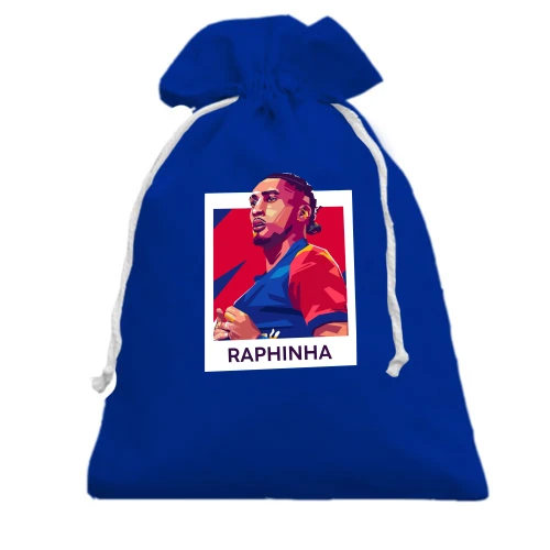 Подарочный мешочек, голубой, Raphinha