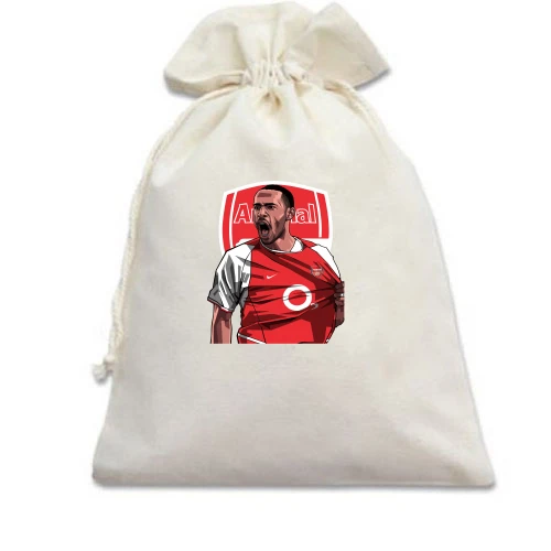 Подарочный мешочек, белый, Thierry Henry
