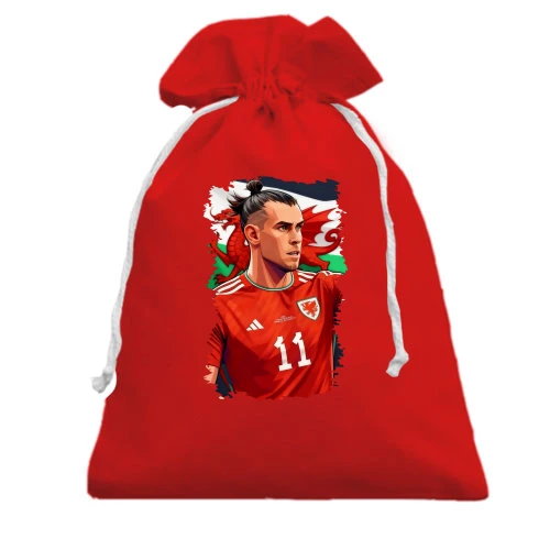 Подарочный мешочек, Красный, Gareth Bale