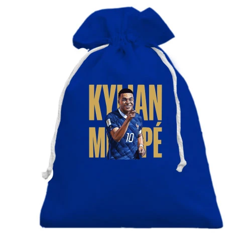 Подарунковий мішечок, Блакитний, Kylian Mbappé (4)