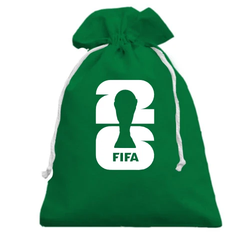 Подарунковий мішечок, зелений, 2026 FIFA World Cup