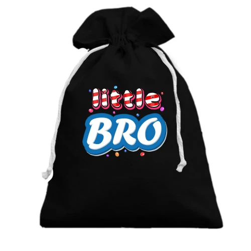 Подарочный мешочек, Черный, little Bro