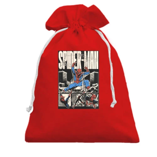 Подарочный мешочек, красный, Постер Spider-Man
