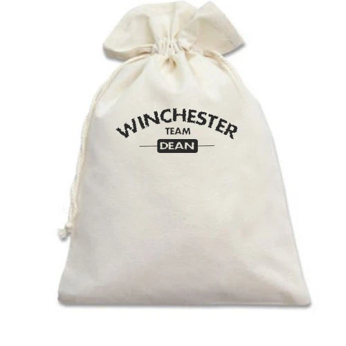 Подарочный мешочек, белый, "Winchester Team - Dean"