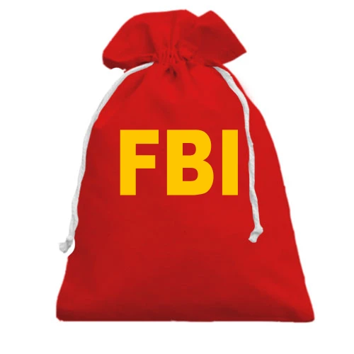 Подарунковий мішечок, Чорний, FBI (ФБР)