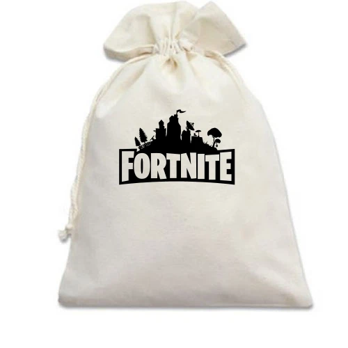 Подарочный мешочек с надписью Fortnite