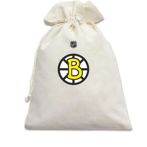 Подарочный мешочек, желтый, Boston Bruins