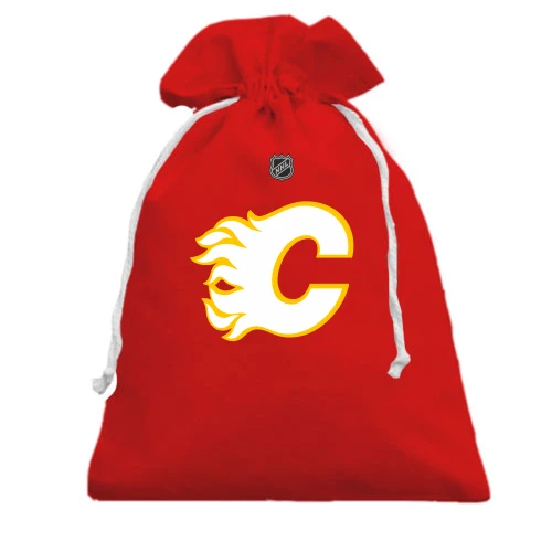 Подарочный мешочек, красный, Calgary Flames